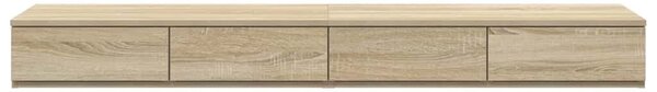 VidaXL Ágyfiókok fiókkal sonoma tölgy 140 x 36.5 x 16.5 cm Faanyag