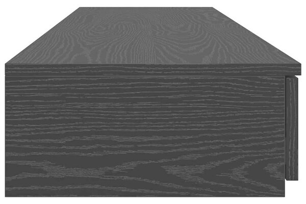 VidaXL Ágyfiókok fiókkal Musta tammi 160 x 36.5 x 16.5 cm Faanyag