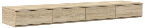 VidaXL Ágyfiókok fiókkal sonoma tölgy 140 x 36.5 x 16.5 cm Faanyag