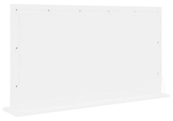 VidaXL Toalett Tükör Fehér 100 x 55 x 18 cm Megmunkált fa és üveg