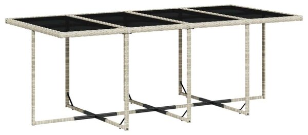 VidaXL Polyrattan Kerti Étkezőgarnitúra - 13 részes - Szürke