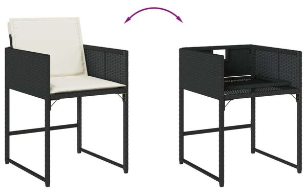 VidaXL Polyrattan Kerti Étkezőgarnitúra - 5 részes