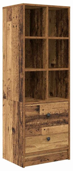VidaXL Magasfiú fiókkal Öreg fa 45,5 x 34 x 127 cm