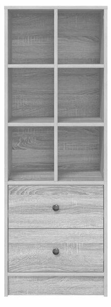 VidaXL Magasfiú fiókkal Szürke sonoma 45.5 x 34 x 127 cm Faanyag