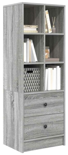 VidaXL Magasfiú fiókkal Szürke sonoma 45.5 x 34 x 127 cm Faanyag