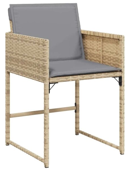Polyrattan Kerti Étkezőgarnitúra - 11 részes