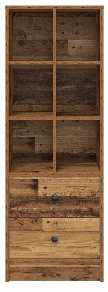 VidaXL Magasfiú fiókkal Öreg fa 45,5 x 34 x 127 cm