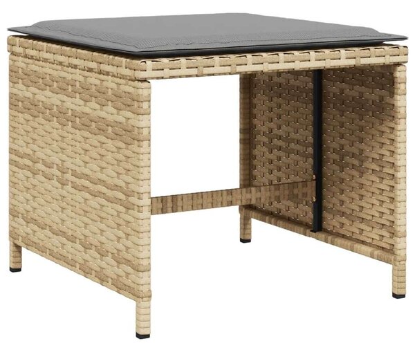 Polyrattan Kerti Étkezőgarnitúra - 11 részes