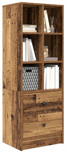 VidaXL Magasfiú fiókkal Öreg fa 45,5 x 34 x 127 cm