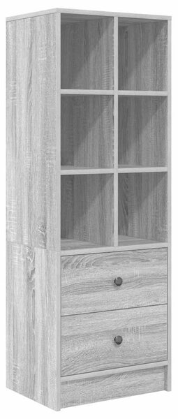 VidaXL Magasfiú fiókkal Szürke sonoma 45.5 x 34 x 127 cm Faanyag