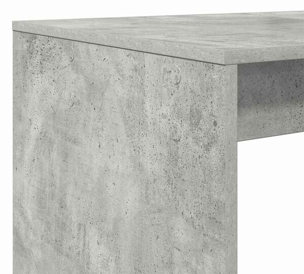 VidaXL Asztal polcokkal Beton Szürke 108 x 55 x 103,5 cm Faanyag