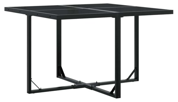 VidaXL Polyrattan Kerti Étkezőgarnitúra - 9 részes - Fekete