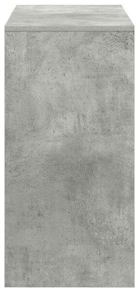 VidaXL Asztal fiókkal tárolóval Beton Szürke 90 x 37.5 x 75 cm Faanyag