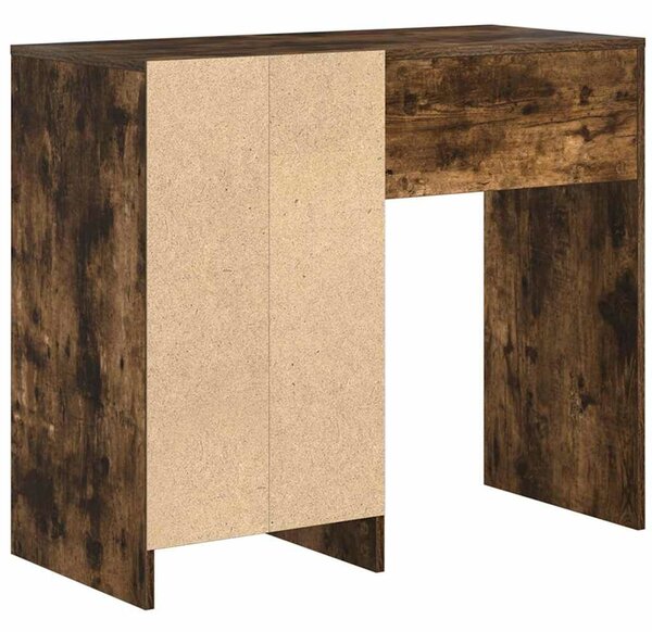 VidaXL Asztal fiókkal Füstölt tölgy 90 x 37,5 x 75 cm Faanyag