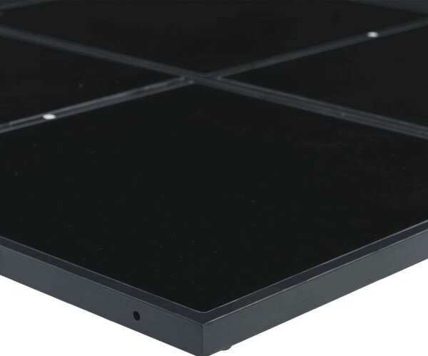 VidaXL Polyrattan Kerti Étkezőgarnitúra - 11 részes, Fekete
