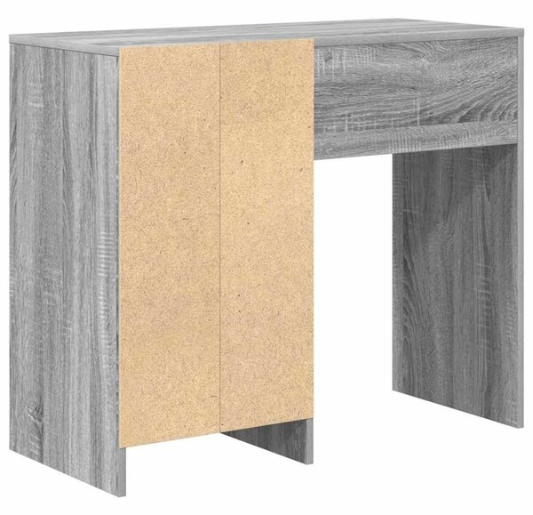VidaXL Asztal fiókkal Szürke Sonoma 90 x 37.5 x 75 cm Faanyag