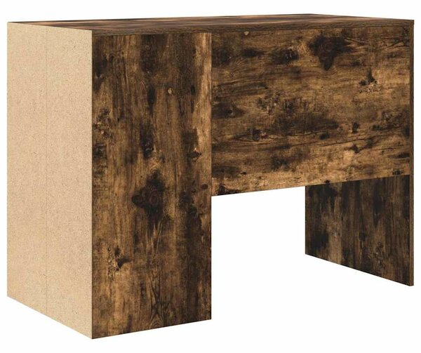 VidaXL Íróasztal polcokkal Füstölt tölgy 102 x 50 x 75 cm Faanyag