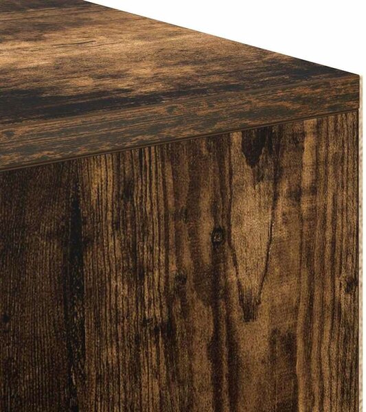 VidaXL Íróasztal polcokkal Füstölt tölgy 102 x 50 x 75 cm Faanyag