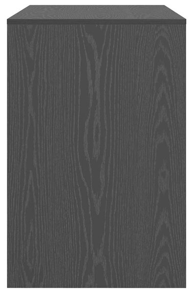 VidaXL Íróasztal polcokkal Musta tammi 102 x 50 x 75 cm Faanyag