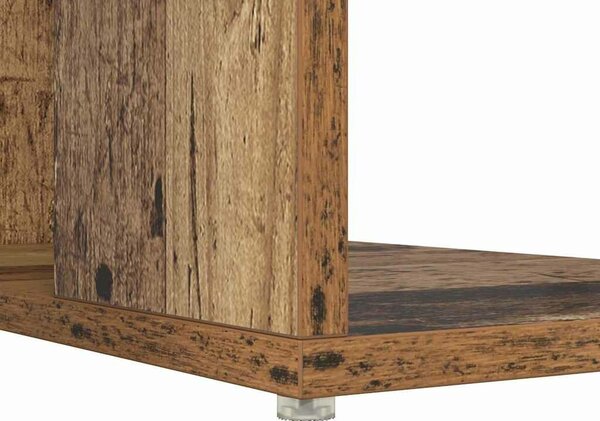 VidaXL Íróasztal tárolóval Régi fa 130 x 50.5 x 75 cm Faanyag