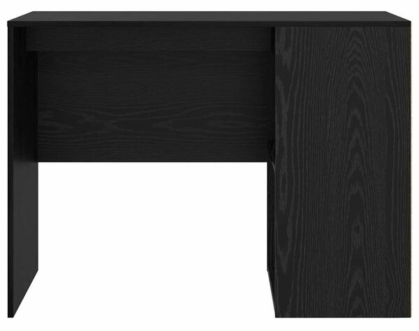 VidaXL Íróasztal polcokkal Musta tammi 102 x 50 x 75 cm Faanyag