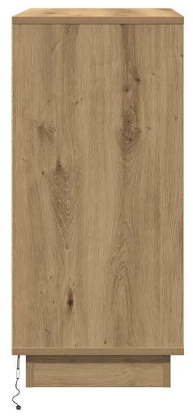 VidaXL Éjjeliszekrény Artisan tölgy 71 x 34,5 x 75 cm Faanyag