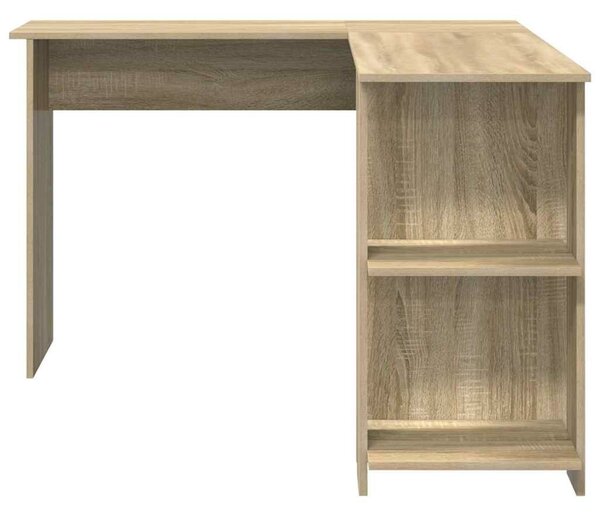VidaXL Sarokíróasztal Sonoma tölgy 140 x 113,5 x 75 cm Faanyag