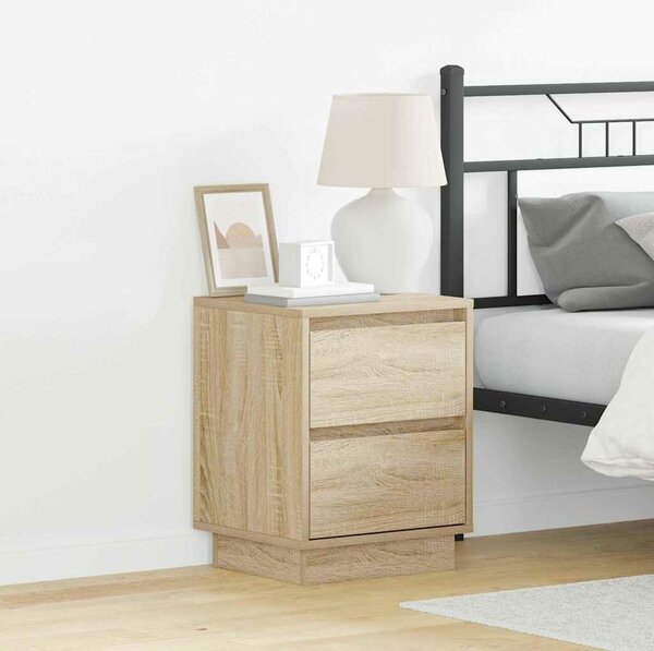 VidaXL Éjjeliszekrény 2 pcs Sonoma tölgy 39 x 34,5 x 50 cm Faanyag