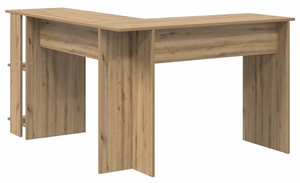 VidaXL Sarokíróasztal Artisan tölgy 140 x 113,5 x 75 cm Faanyag