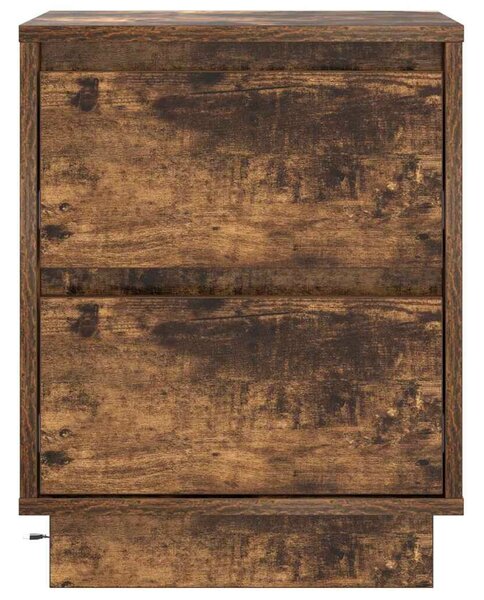 VidaXL Éjjeliszekrény 2 pcs Füstölt tölgy 39 x 34,5 x 50 cm Faanyag