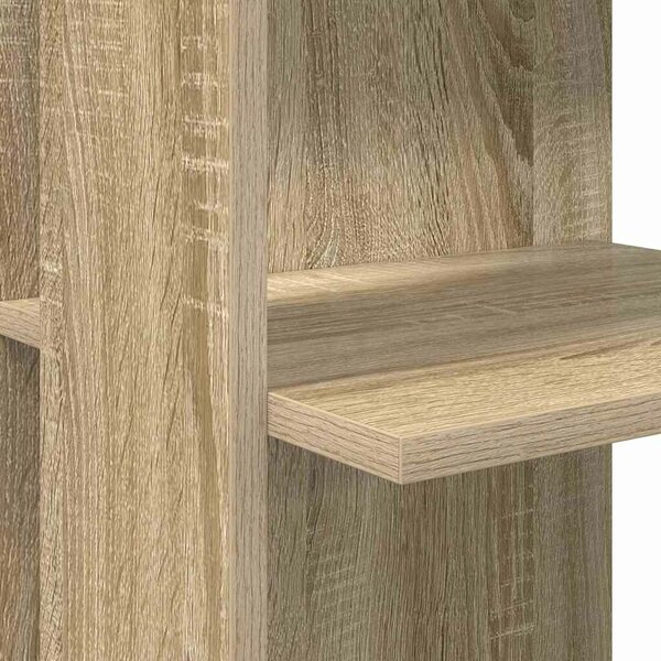 VidaXL Sarokíróasztal Sonoma tölgy 140 x 113,5 x 75 cm Faanyag