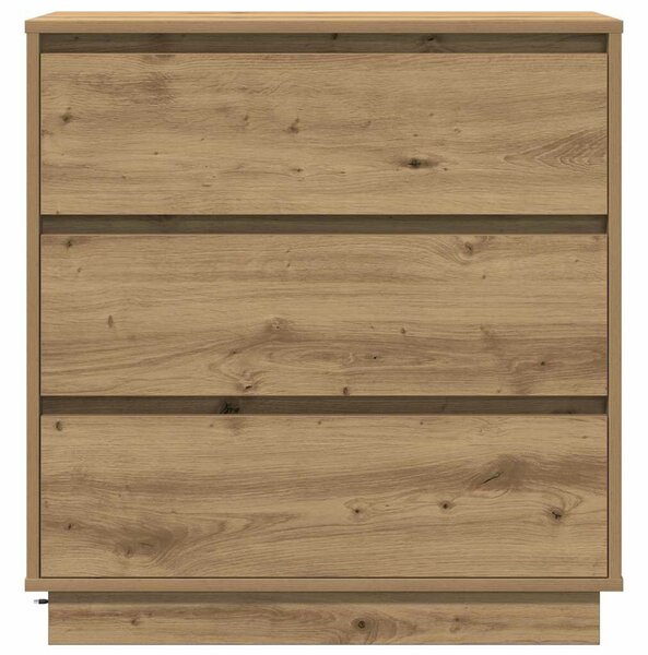 VidaXL Éjjeliszekrény Artisan tölgy 71 x 34,5 x 75 cm Faanyag