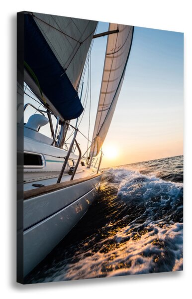 Vászonkép falra Yacht a tengeren