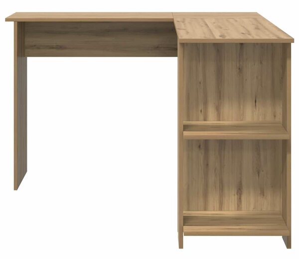 VidaXL Sarokíróasztal Artisan tölgy 140 x 113,5 x 75 cm Faanyag