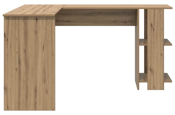 VidaXL Sarokíróasztal Artisan tölgy 140 x 113,5 x 75 cm Faanyag