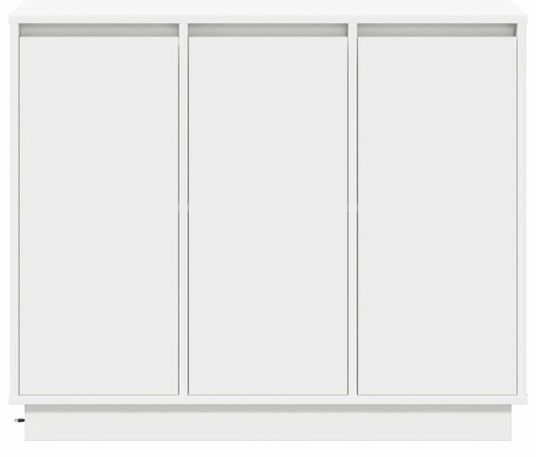 VidaXL LED tálaló Fehér 90 x 32 x 75 cm Szerelt Fa