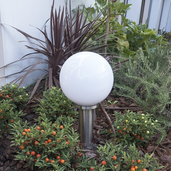 Modern kültéri lámpaoszlop rozsdamentes acélból 50 cm - Sfera