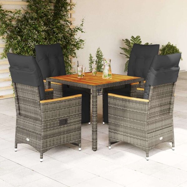 VidaXL Polyrattan Kerti Bútor - 5 részes szett