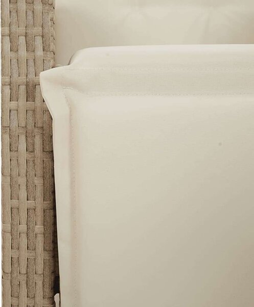 VidaXL Polyrattan Kerti Garnitúra - 3 részes - Bézs