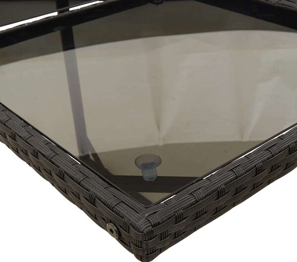 VidaXL Polyrattan Kerti Étkezőgarnitúra - 11 részes