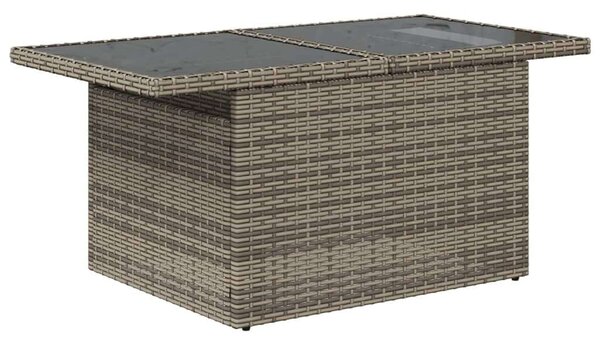 VidaXL Polyrattan Kerti Ülőgarnitúra - 10 részes - Szürke