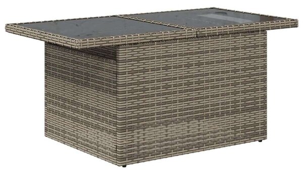 VidaXL Polyrattan Kerti Ülőgarnitúra - 11 részes - Szürke
