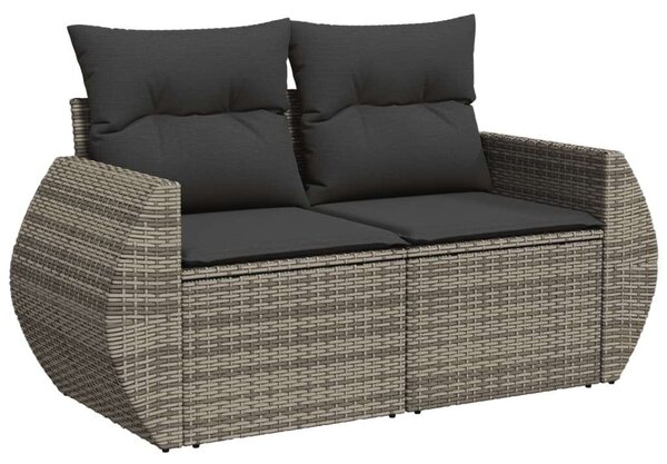 VidaXL Polyrattan Kerti Ülőgarnitúra - 10 részes - Szürke
