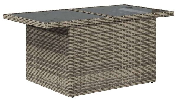 VidaXL Polyrattan Kerti Ülőgarnitúra - 8 részes - Szürke