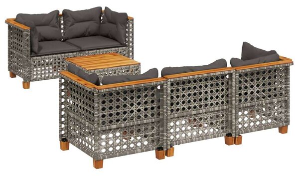 VidaXL Polyrattan Kerti Ülőgarnitúra - 6 részes