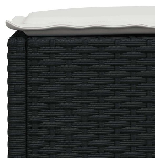 VidaXL Polyrattan Kerti Ülőgarnitúra - 6 részes - Fekete