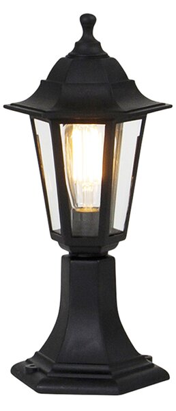 Klasszikus kültéri állólámpa fekete 42,2 cm IP44 - New Haven