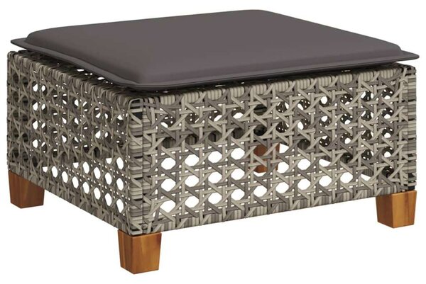 VidaXL Polyrattan Kerti Ülőgarnitúra - 8 részes - Szürke