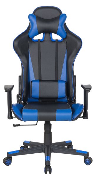 Irodai szék GAMER Műbőr Sötétkék