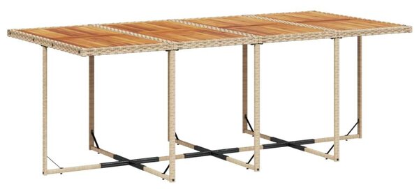 VidaXL Polyrattan Kerti Étkezőgarnitúra - 13 részes - Bézs